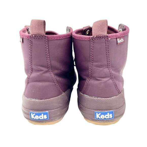 Keds Womens Maroon Sneakers Size 10 Durable Canvas Stripe Details High-Top - Picture 4 of 7